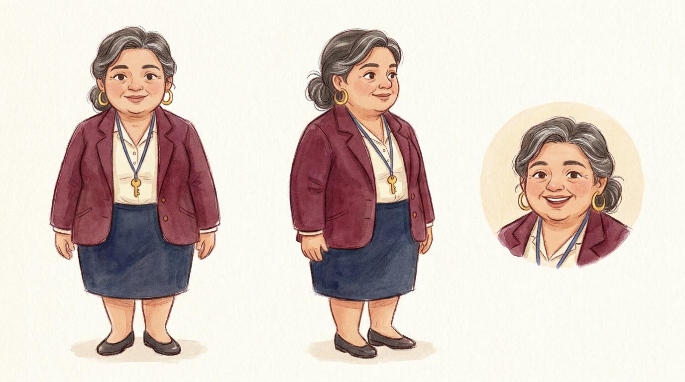 Mrs. Ortega character sheet